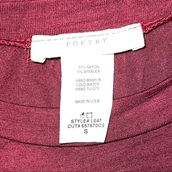 Wine color mini dress S - Picture 11 of 13